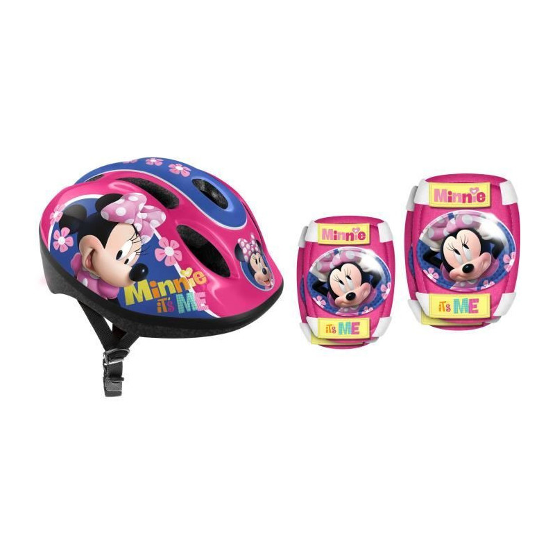 DISNEY MINNIE Combo helmet + knee pads + elbow patches