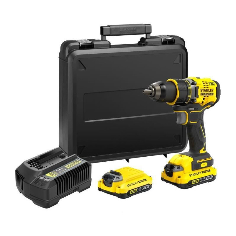 80 Nm Brushless Lithium 18V Drill Driver - 2 x 2Ah Batteries - STANLEY