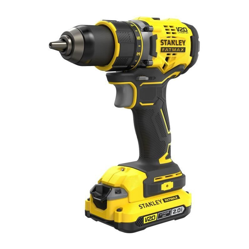 80 Nm Brushless Lithium 18V Drill Driver - 2 x 2Ah Batteries - STANLEY