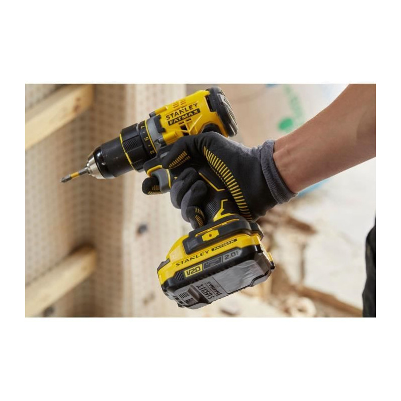 80 Nm Brushless Lithium 18V Drill Driver - 2 x 2Ah Batteries - STANLEY