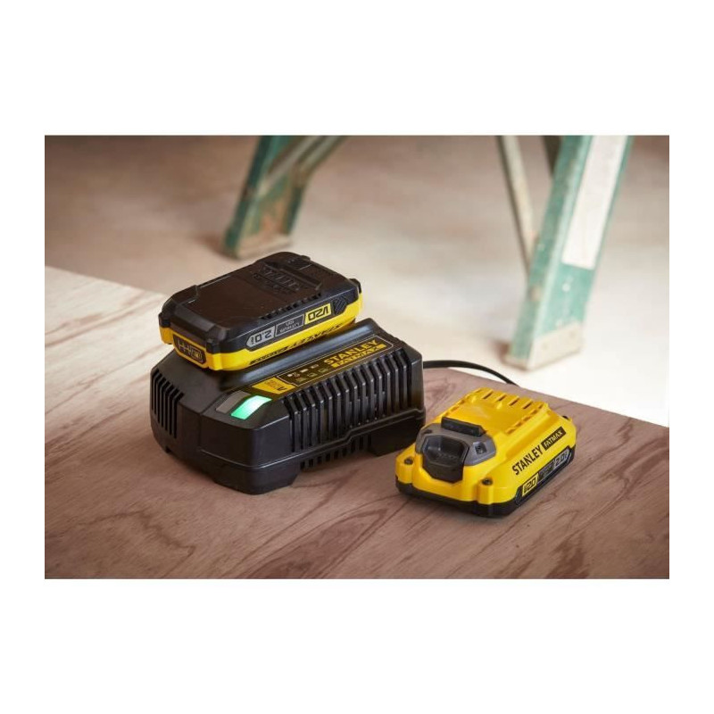 80 Nm Brushless Lithium 18V Drill Driver - 2 x 2Ah Batteries - STANLEY