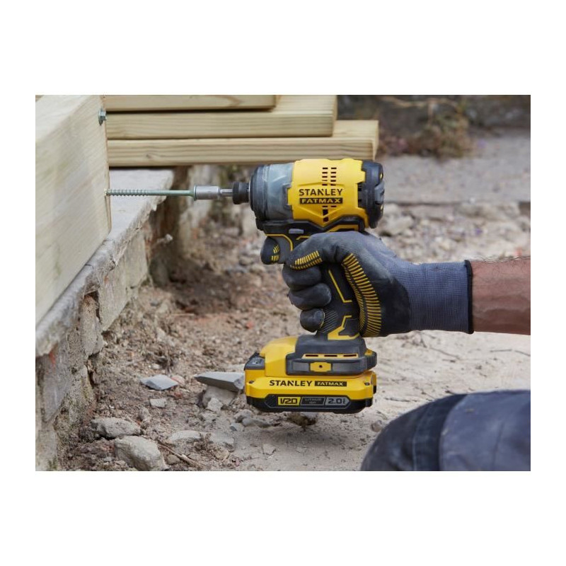 Impact screwdriver - STANLEY FATMAX V20 - SFMCF820D2K-QW - 190 Nm Brus