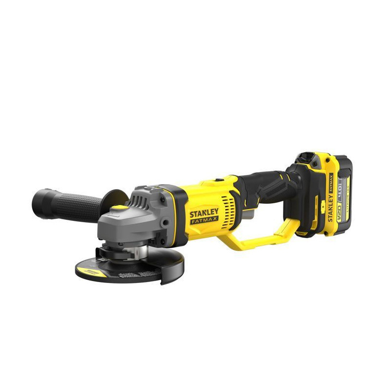 125 mm grinder - 18V Lithium - 2 4Ah Batteries - STANLEY FATMAX V20 -