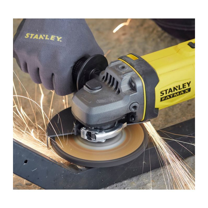 125 mm grinder - 18V Lithium - 2 4Ah Batteries - STANLEY FATMAX V20 -