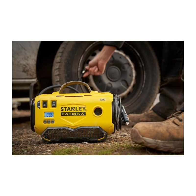 Compressor Inflator - STANLEY FATMAX V20 - SFMCE520B-QW - Lithium 18V
