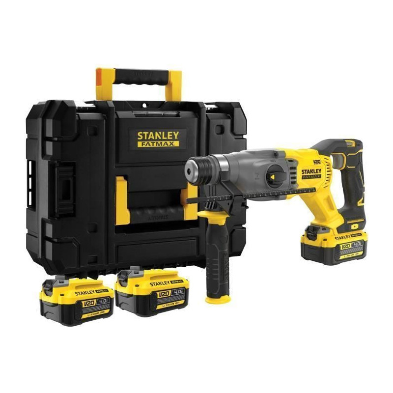 Stanley FatMax 18V SDS Plus Brushless Drill - 2 Joules - 2 4.0Ah Batte