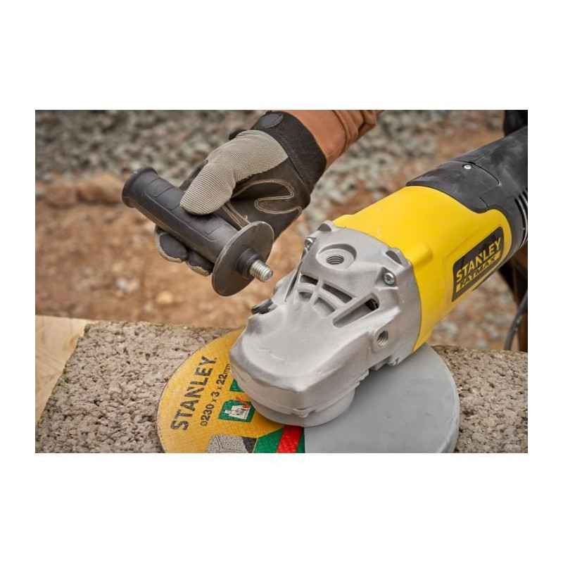 1-hand grinder 230mm - 2000W - Ø 230mm, 6500 rpm, 3-position side han