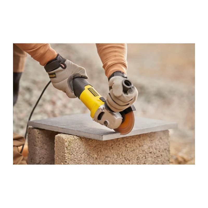 125mm 1-hand grinder - 1100W - Ø 125mm, 6 speeds from 3000 to 11000 r