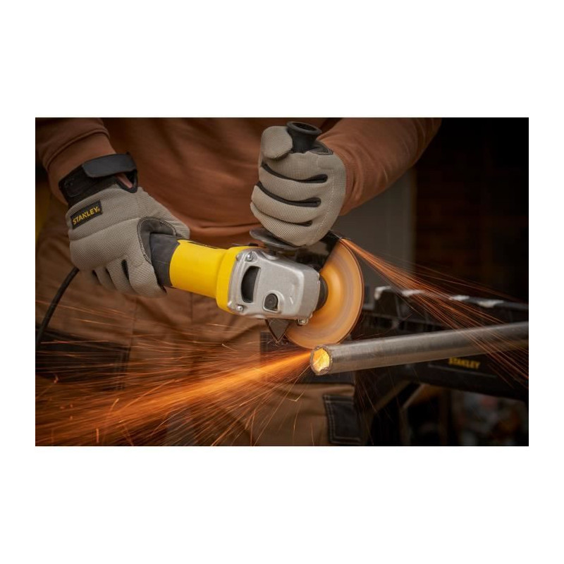 125mm 1-hand grinder - 1100W - Ø 125mm, 6 speeds from 3000 to 11000 r