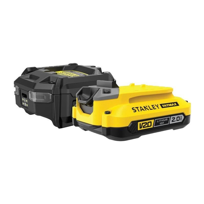 Starter Kit - STANLEY FATMAX V20 - SFMCB10D1-QW - 1.25A charger + 1 18