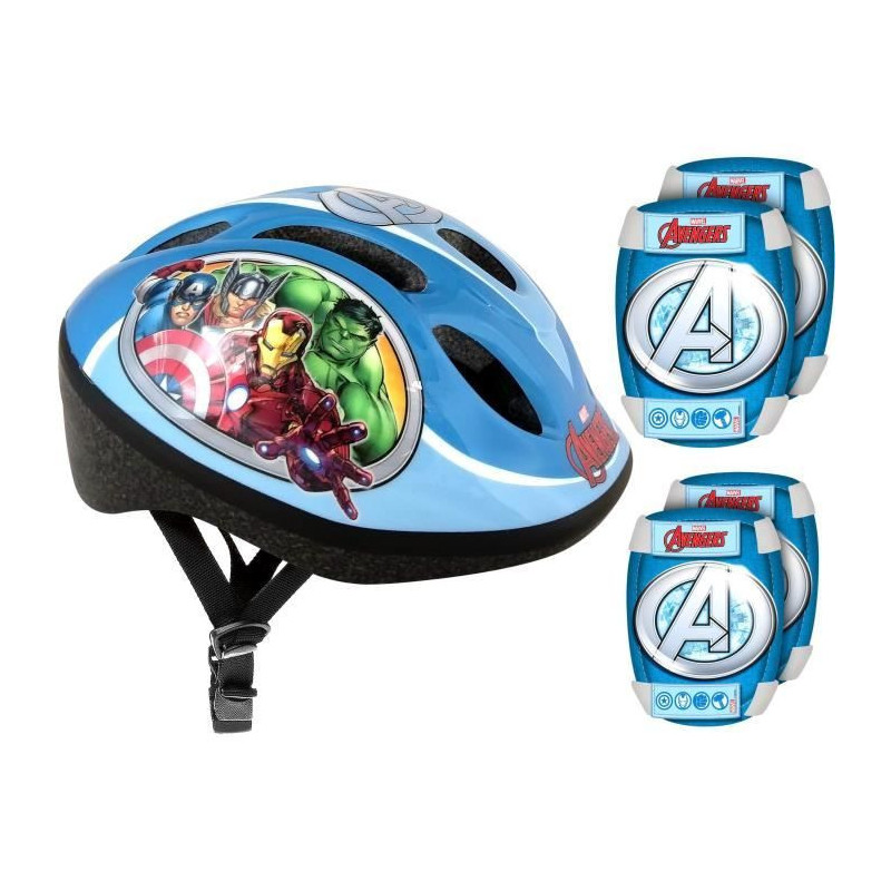 AVENGERS Pack Protections - Helmet - Knee pads - Elbow pads
