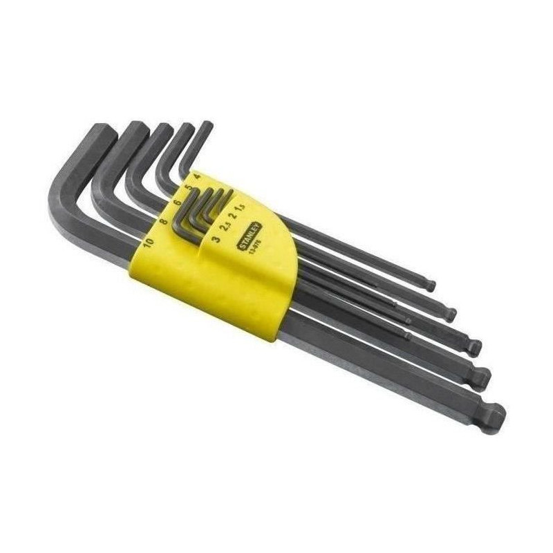 Long male key with spherical head of 1.5 mm to 10 mm Stanley - 1-13-97