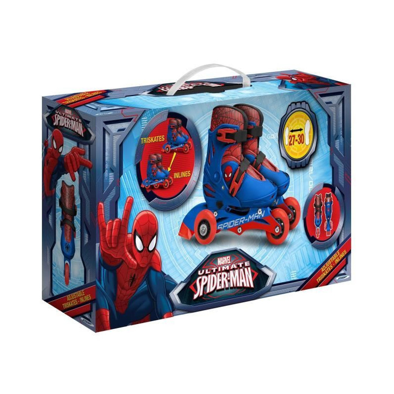 SPIDERMAN Inline Skates Adjustable Size 27-30