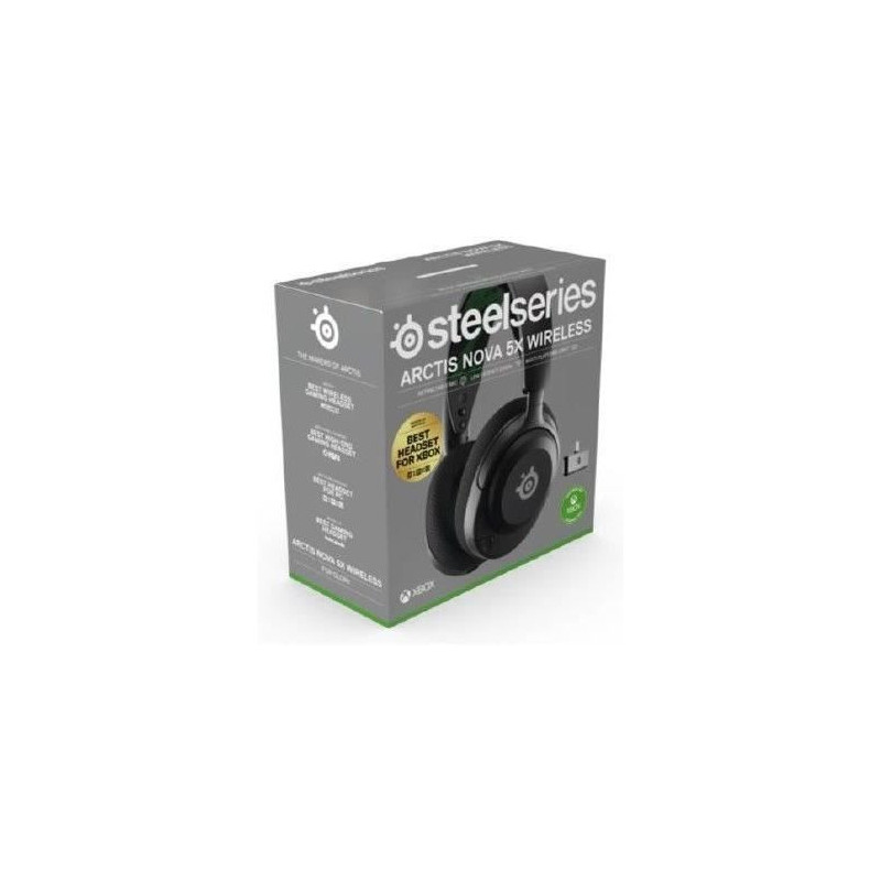 Wireless Gaming Headset - STEELSERIES - Arctis Nova 5X - Black - Clear