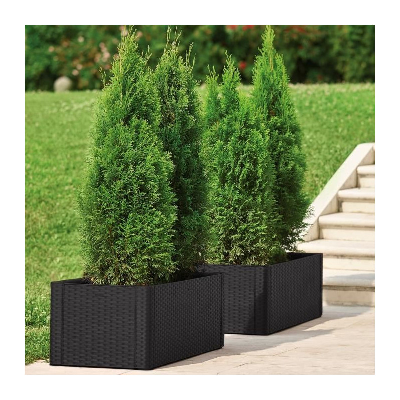 STEFANPLAST Natural Delux rectangular flower box - 100x43xH33cm - 90 +