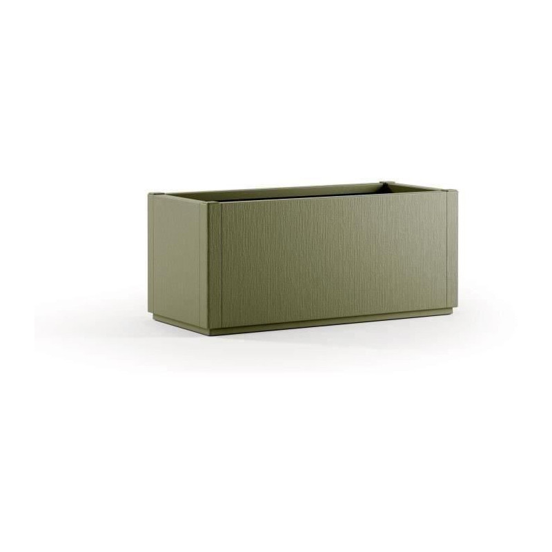 Ethica rectangular flower box 80 cm green