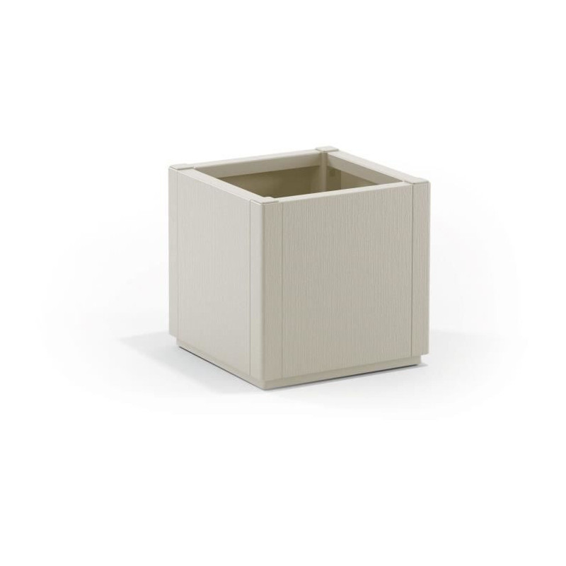 Flower box - ETHICA - Chalk - Square - 38 L - STEFANPLAST