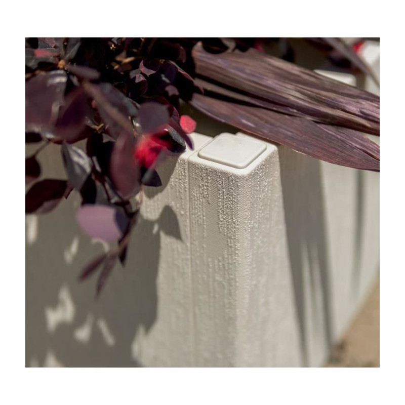 Flower box - ETHICA - Chalk - Square - 38 L - STEFANPLAST