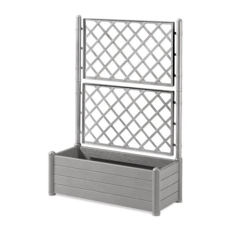 STEFANPLAST - Flower box Italia - rectangular with mesh stone gray