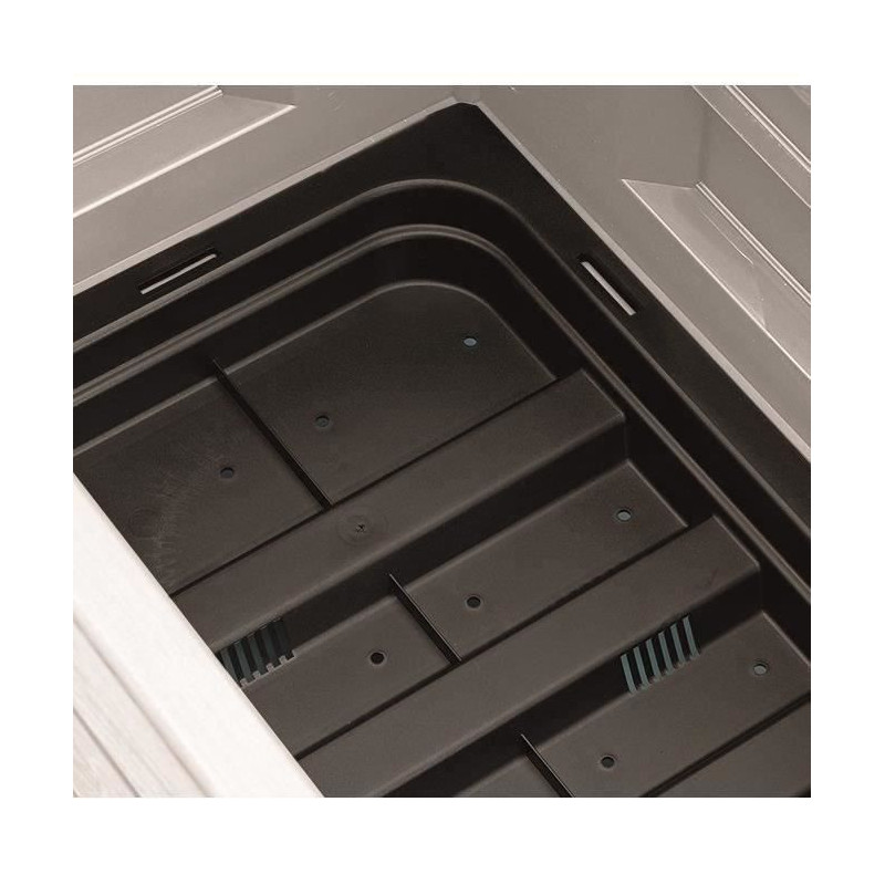 STEFANPLAST - Flower box Italia - rectangular with mesh stone gray