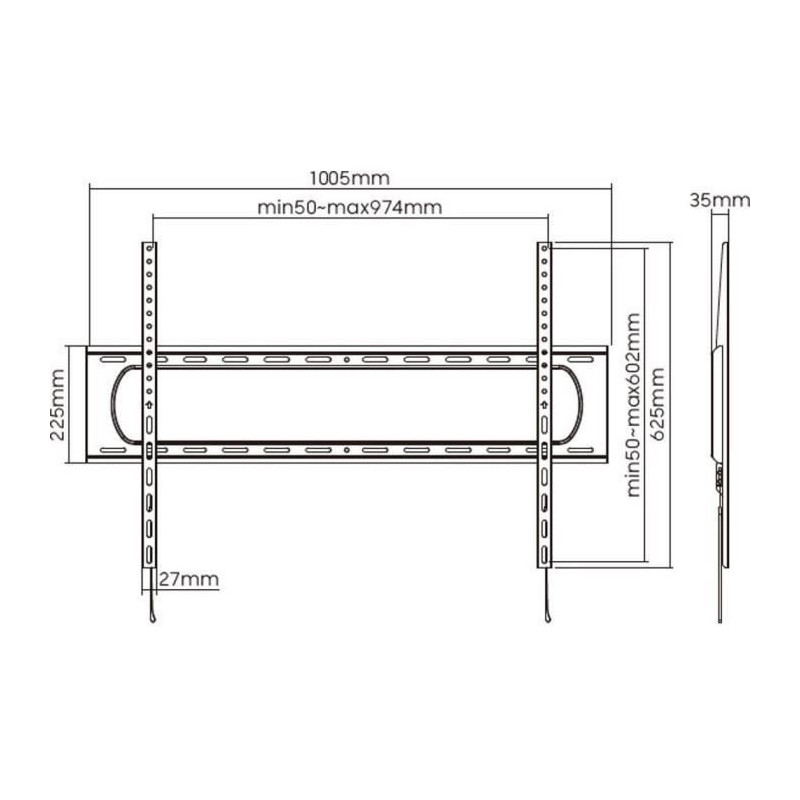 Fixed TV support - SLIM - Stell - SHO 7220