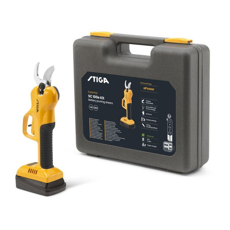 STIGA SC 100e pruning shears kit