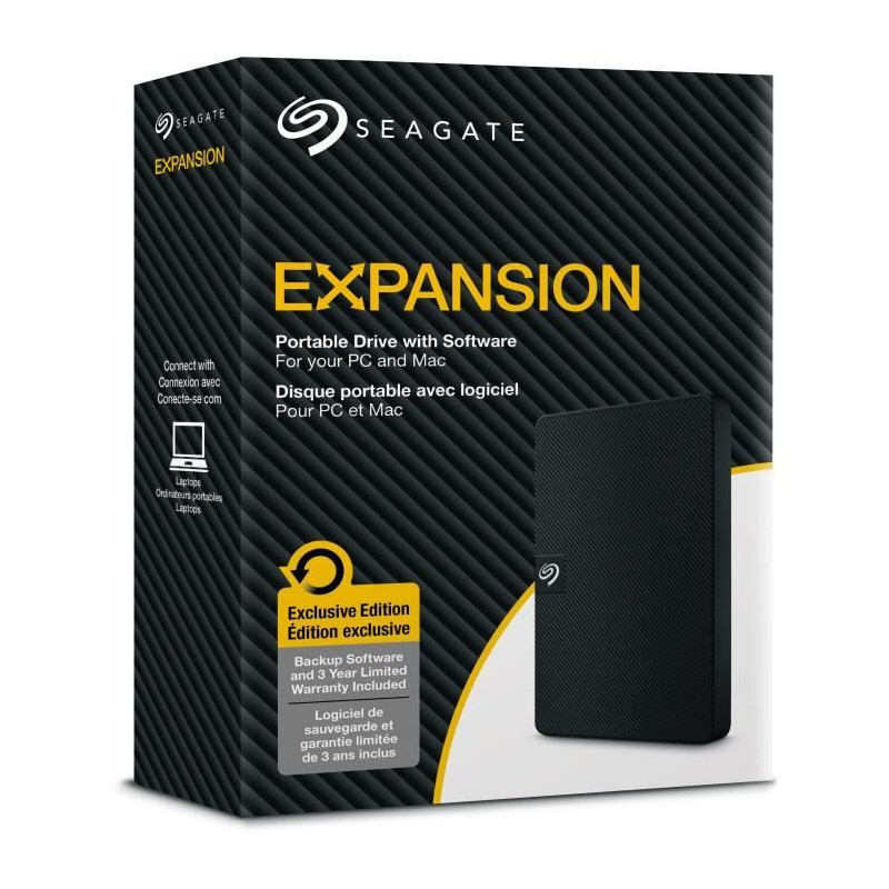 External Hard Drive - SEAGATE - Portable Expansion - 5 TB - USB 3.0 (S