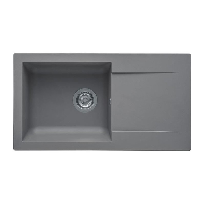 Stradour Sink to Einna Einna, in SMC Gray Concrete - 16, 1 Bac, Dim. 7