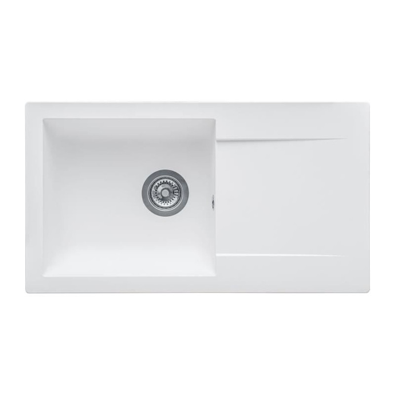 STRADOUR Sink built in EINNA, in SMC WHITE UNI - 17, 1 bowl, size 78 *