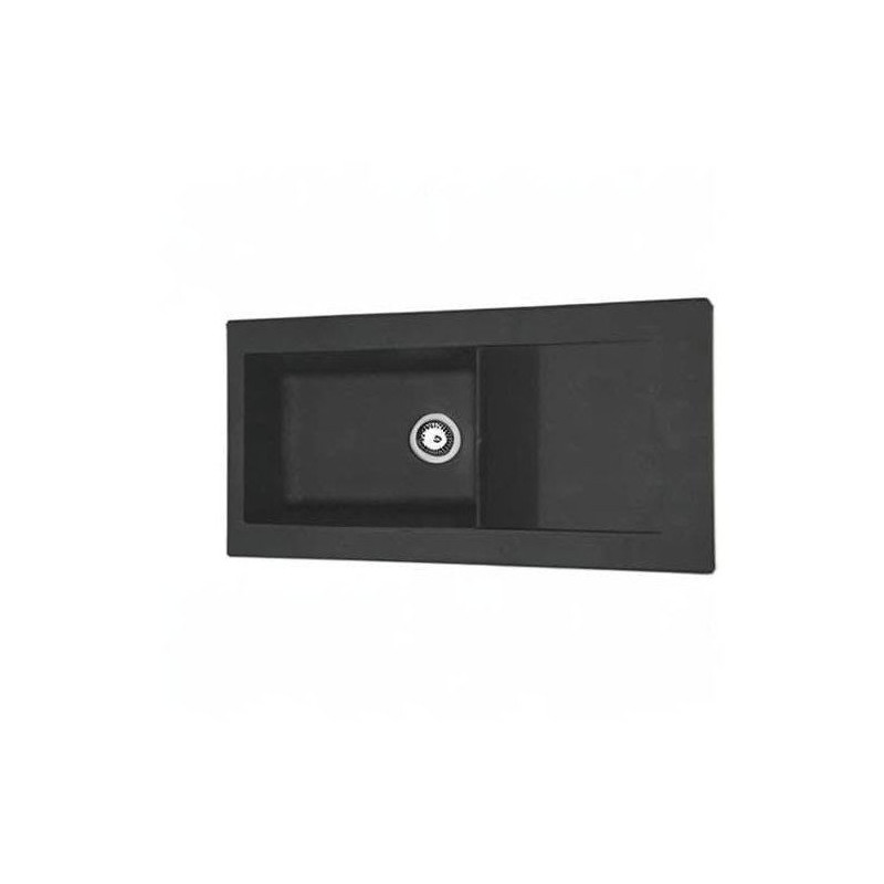 STRADOUR Built-in resin sink Lierra 1000x500mm 1 large bowl - Black -