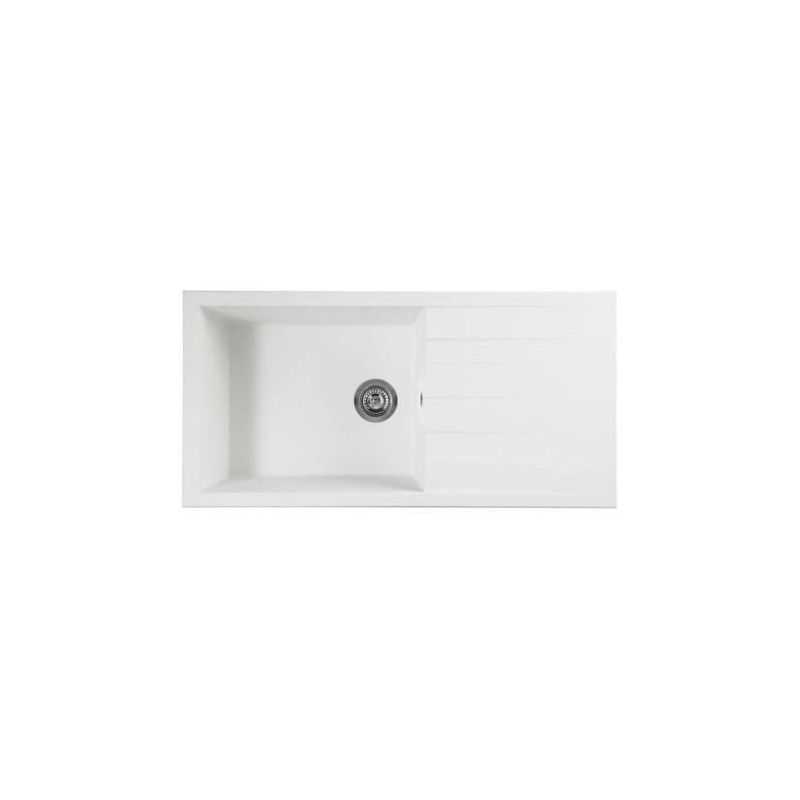 STRADOUR CUBE built-in sink, in SMC WHITE UNI - 17, 1 bowl, size 100 *