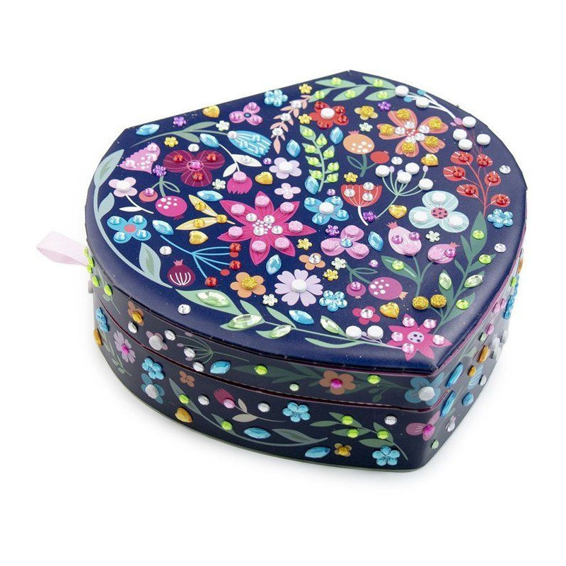 Sycomore - Heart jewelry box Dimensions: 20 x 6 x 18.5 cm to personali