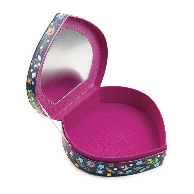 Sycomore - Heart jewelry box Dimensions: 20 x 6 x 18.5 cm to personali