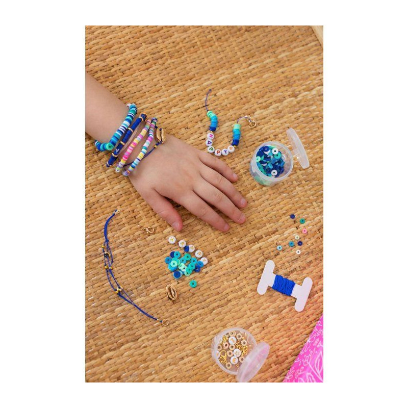 Sycomore - Create 7 Heishi Cobalt bracelets