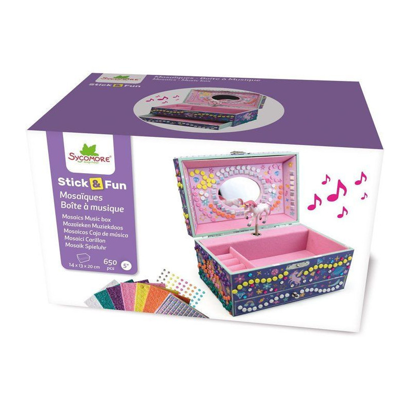 Sycomore - Music box Dimensions: 19 x 12.5 x 11.8 Personalize