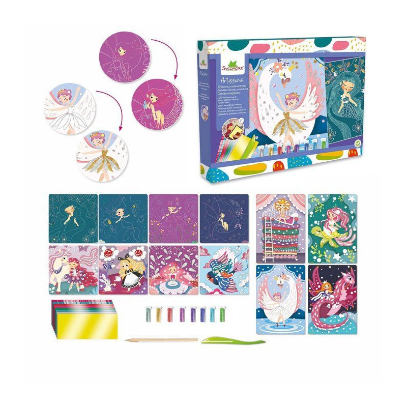 SYCOMORE - 12 Multi Activities - Magic Tales - Multicolores