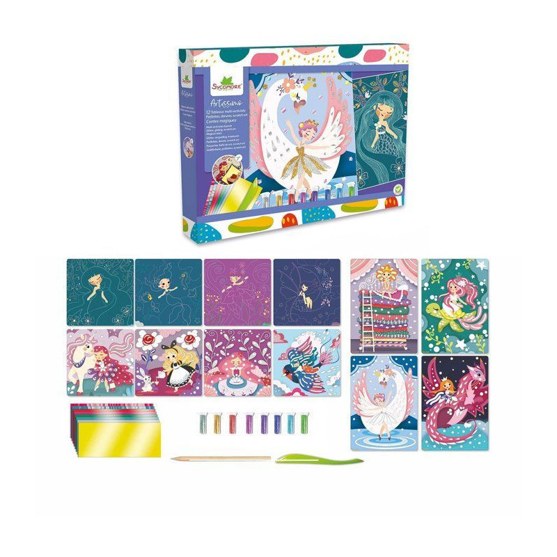 SYCOMORE - 12 Multi Activities - Magic Tales - Multicolores