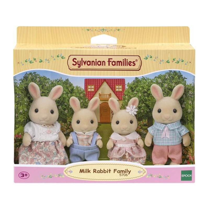 Miniature figurines - SYLVANIAN FAMILIES - 5706 - The Creme Rabbit fam