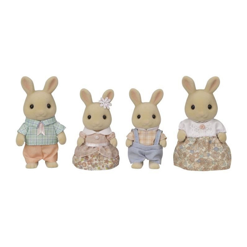 Miniature figurines - SYLVANIAN FAMILIES - 5706 - The Creme Rabbit fam