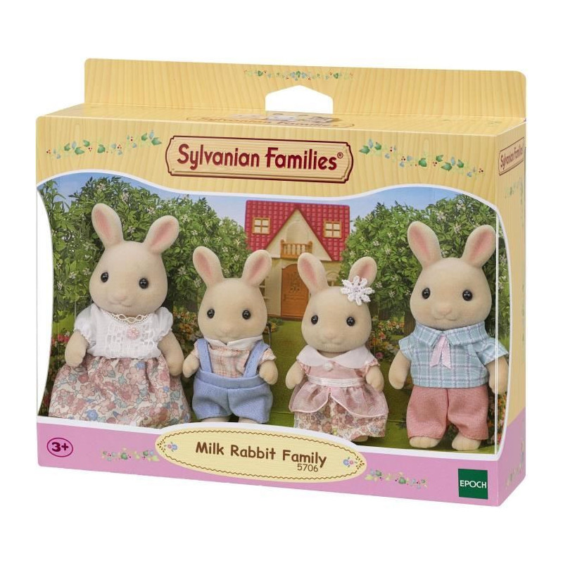 Miniature figurines - SYLVANIAN FAMILIES - 5706 - The Creme Rabbit fam