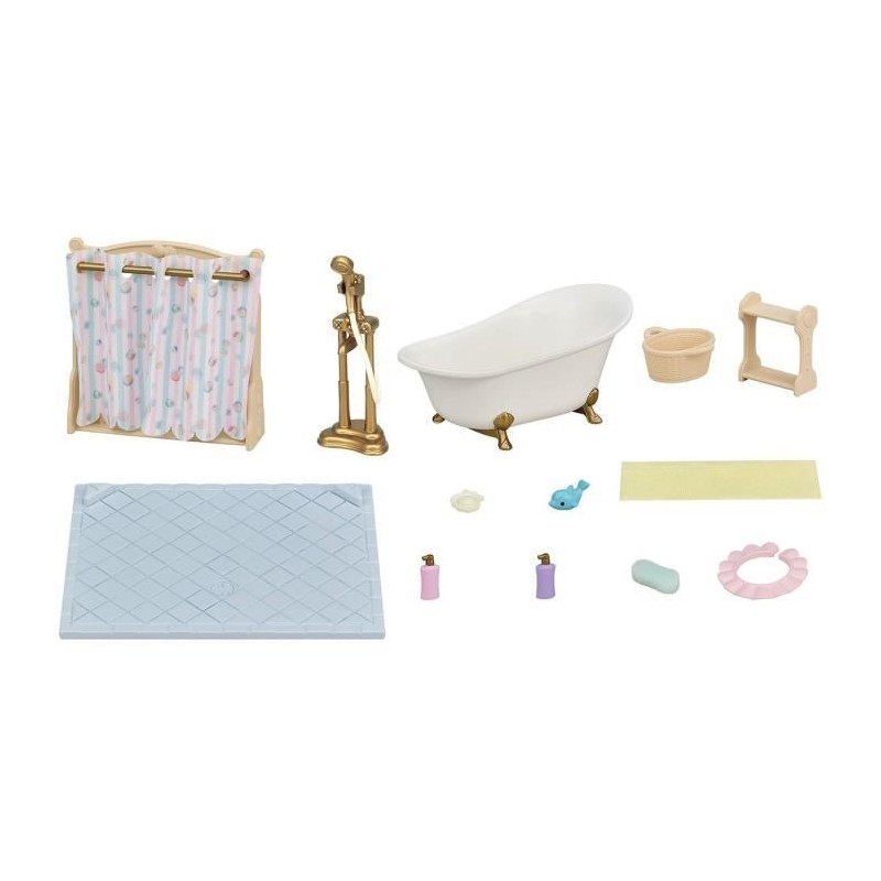 Bathtub and shower set - SYLVANIAN FAMILIES - 5739 - Bathroom set with