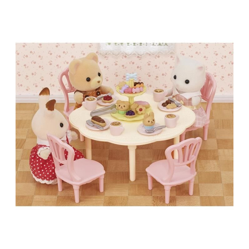 The snack table - SYLVANIAN FAMILIES - 5742 - Table set with chairs, d