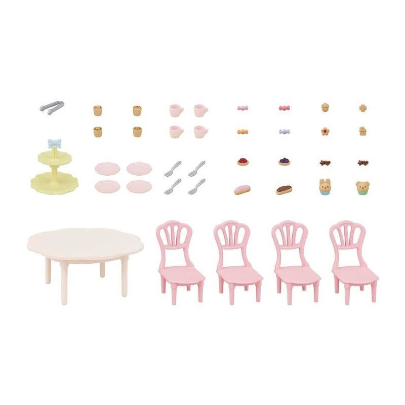 The snack table - SYLVANIAN FAMILIES - 5742 - Table set with chairs, d