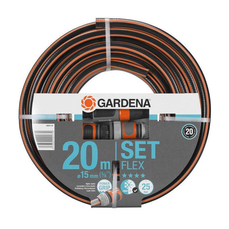 GARDENA Garden hose Flex 20m Ø15 mm + lance and access