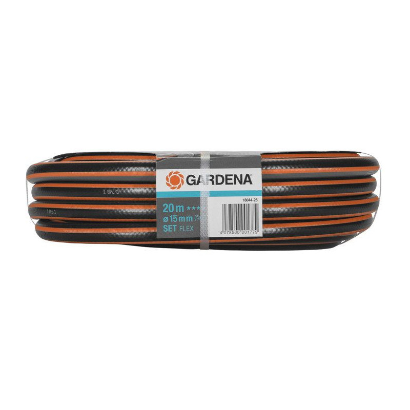 GARDENA Garden hose Flex 20m Ø15 mm + lance and access