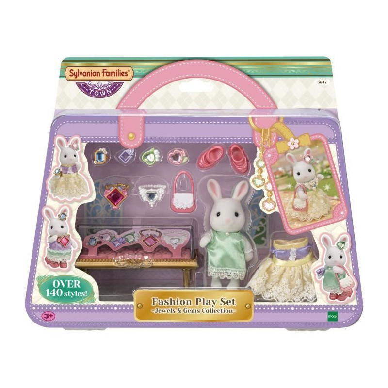 Sylvanian Families - The Snow Bunny Fashion Suitcase and Big Sister