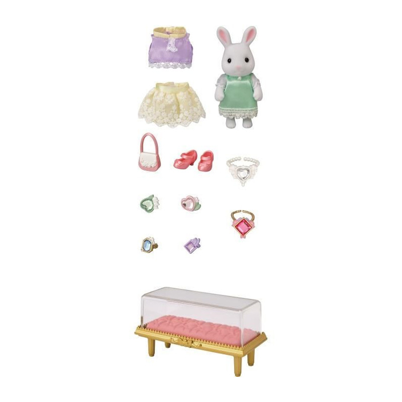 Sylvanian Families - The Snow Bunny Fashion Suitcase and Big Sister