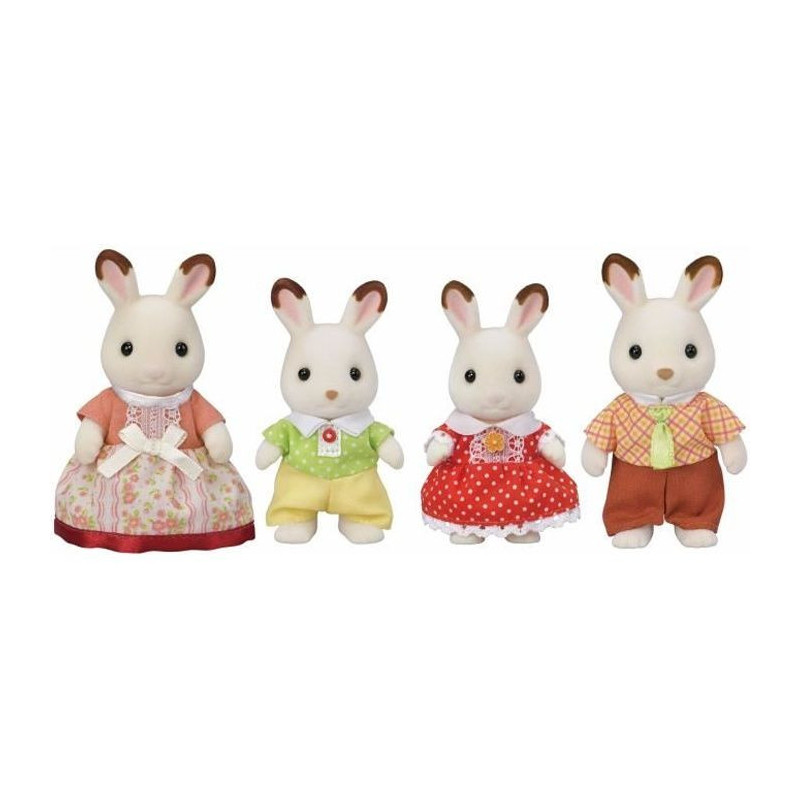 The Chocolate Rabbit Family - Sylvanian Families - 5655 - From 3 years