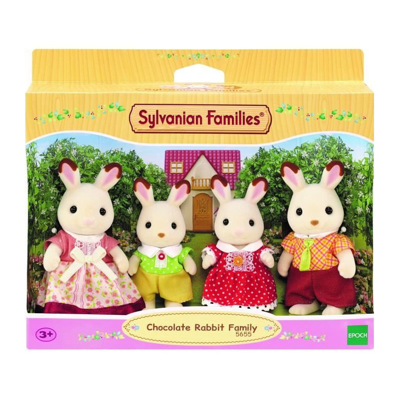 The Chocolate Rabbit Family - Sylvanian Families - 5655 - From 3 years