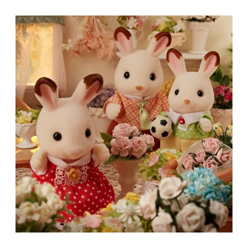 The Chocolate Rabbit Family - Sylvanian Families - 5655 - From 3 years